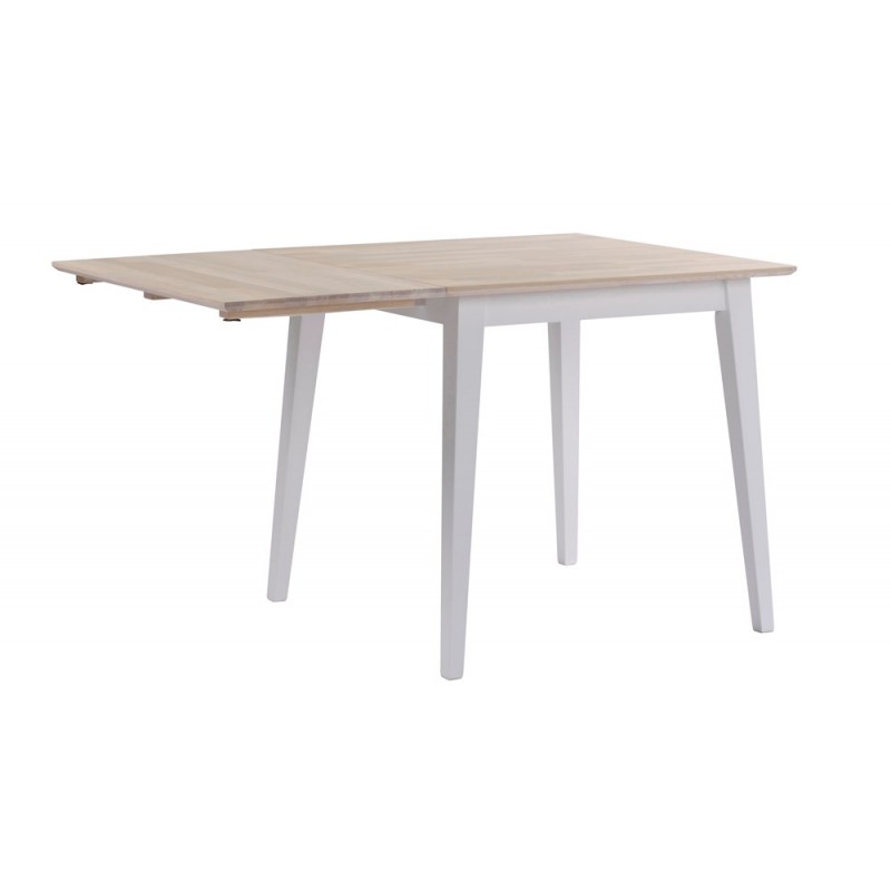 RO Filip Extending Dining Table Square White/White Pigmented